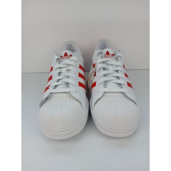Adidas Superstar Men\'s Size US 12 Athletic Shoes White/Red Sneakers IG9367 New main image 10